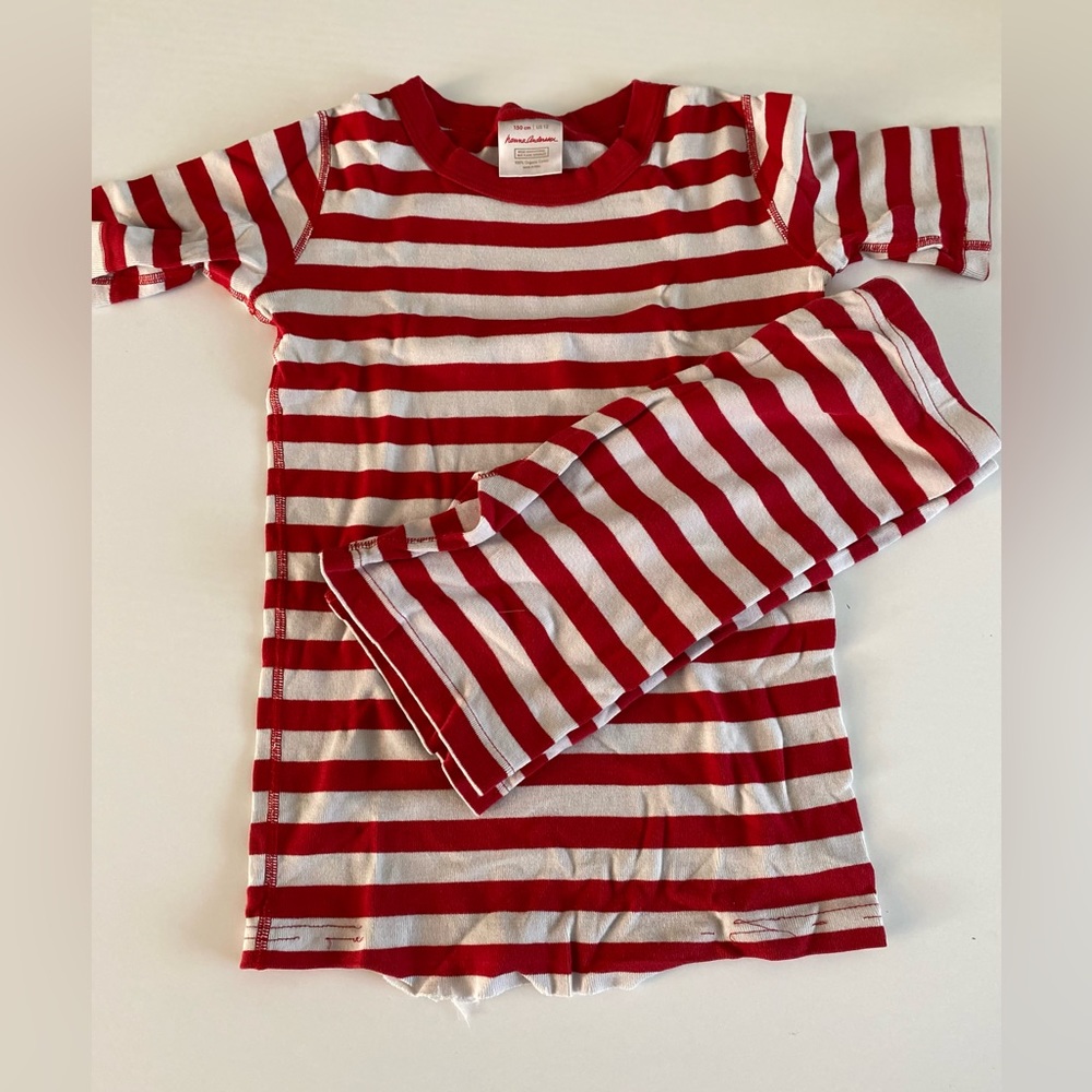 HANNA ANDERSSON ORGANIC COTTON PAJAMAS shorts set SZ 150 12Y